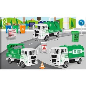 Kit City Sanitation Caminhões de Limpeza com Partes Móveis!