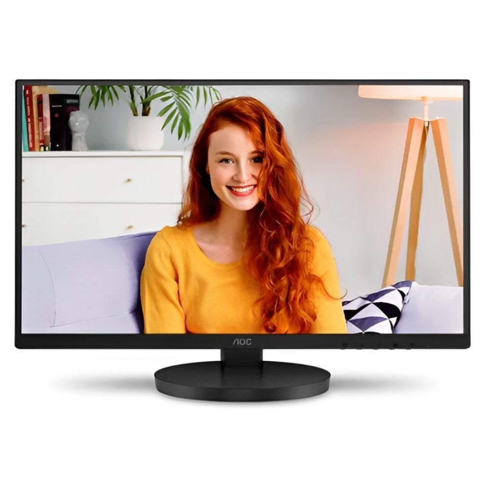 Monitor 22 Led Full HD AOC, Com Ajuste de Altura, 75Hz VGA HDMI 22B3HMF, Preto