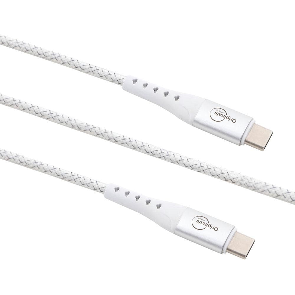 Cabo USB-C para USB-C, 100W Originais iPlace, 1,2 metros - Branco