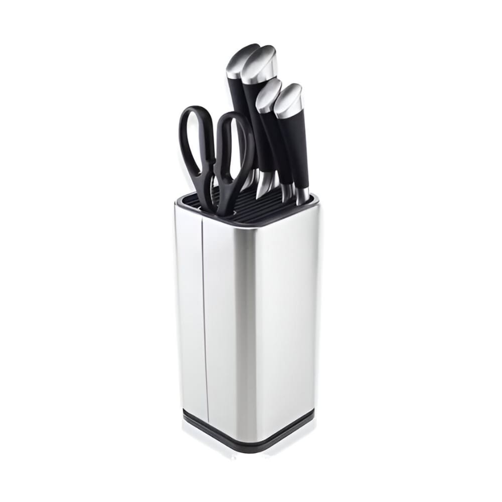 Cepo Suporte Organizador De Facas E Tesouras Em Inox 23X10cm
