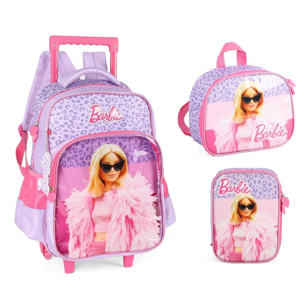 Mochila barbie con ruedas antigua Casas Bahia