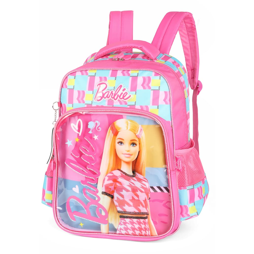 Mochila de Costas Escolar Barbie Fashion Rosa - Luxcel