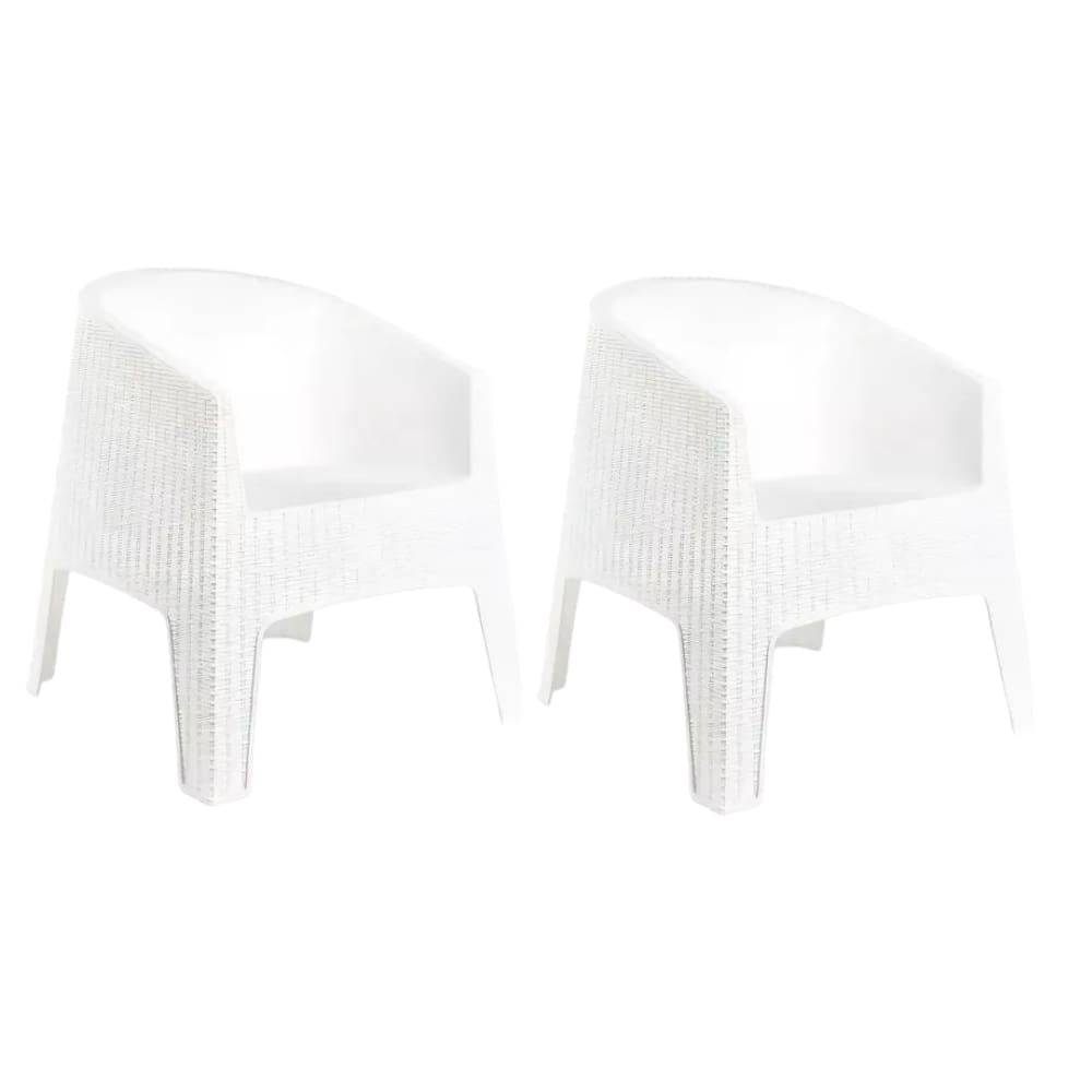 Kit 2 Poltronas Ibiza Rattan De Área Externa Jardim