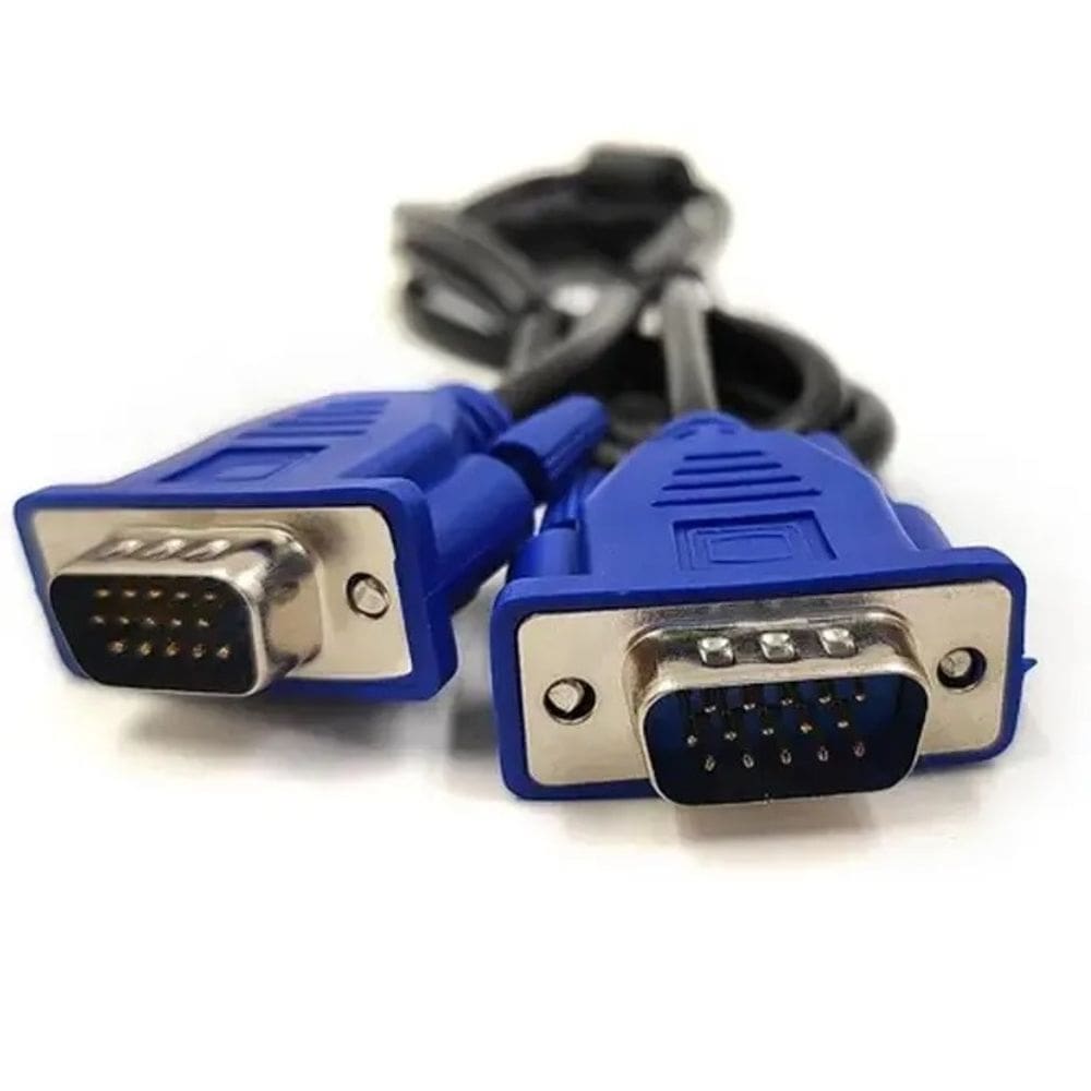 Cabo Vga Macho + Vga Macho 5m Preto C/ Filtro Tebera