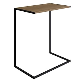 Mesa Lateral Apoio Sofá p/ Notebook Artesano 58 cm (Larg) MDP Hanover Base Aço Carbono Preto
