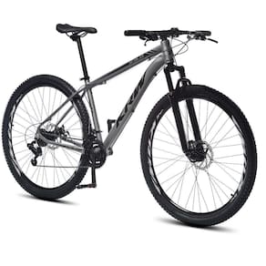 Bicicleta Aro 29 Krw Alumínio 24 Vel Freio A Disco X52 Cor:grafite/preto Fosco;tamanho Quadro:17 Grafite/preto Fosco