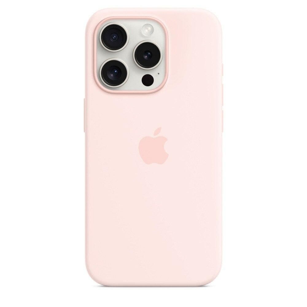 Capa com MagSafe para iPhone 15 Pro, Apple, Silicone, Rosa-claro