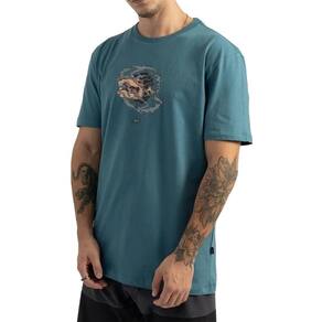 Camiseta Lost Smoke And Sheep SM25 Masculina Azul Hossegor