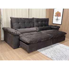 Sofá Retrátil Reclinável Luxo Conforto Aurora Vários Tamanhos e Cores