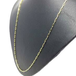 Corrente Cordão Banhado Ouro 18k Kartie Cadeado Longo 2MM - 70CM