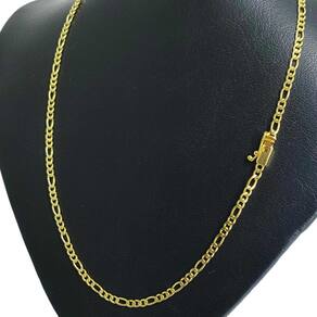 Corrente Cordão Banhado Ouro 18k 3x1 Fecho Gaveta 3MM - 70CM