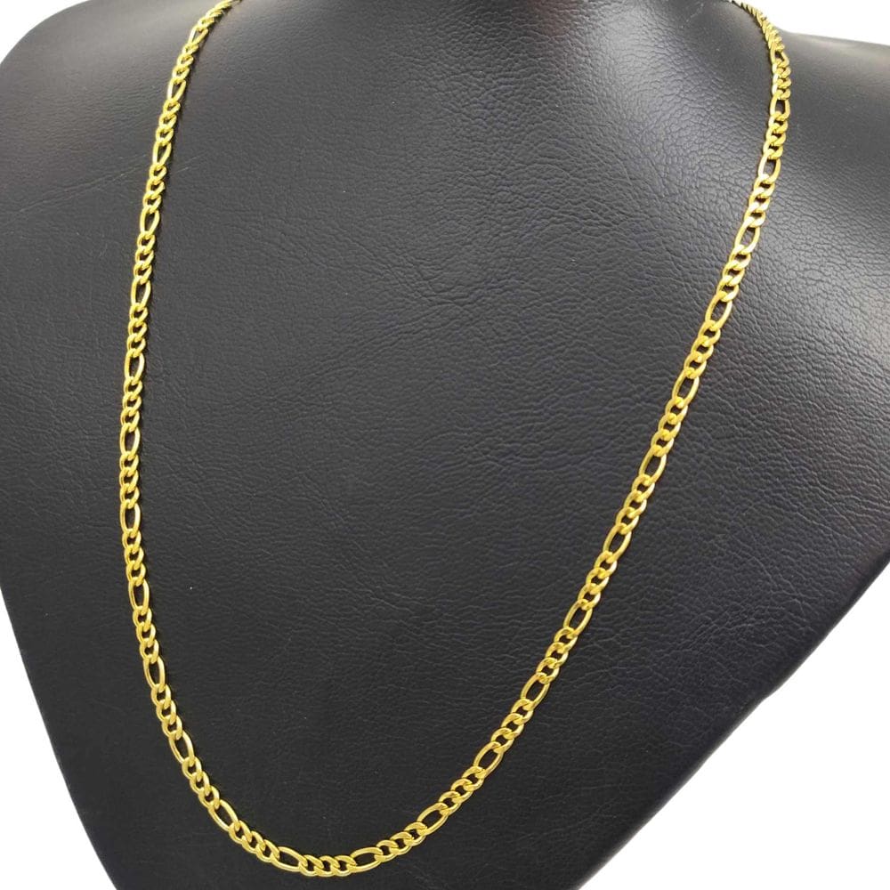 Corrente Cordão Banhado Ouro 18k 3X1 3MM - 70CM