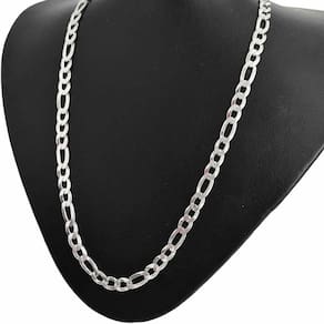 Corrente Cordão Prata 925 Maciça 3x1 6.5mm - 70cm
