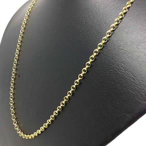 Corrente Cordão Banhado Ouro 18k Elo Português 3MM - 60CM