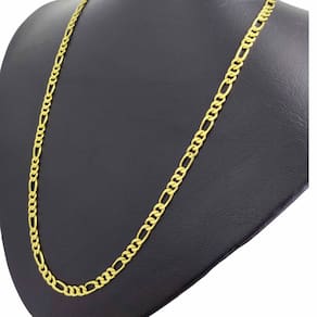 Corrente Cordão Banhado Ouro 18k 3X1 4MM - 50CM