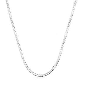 Corrente Cordão Prata 925 Maciça Grumet 2MM - 70CM