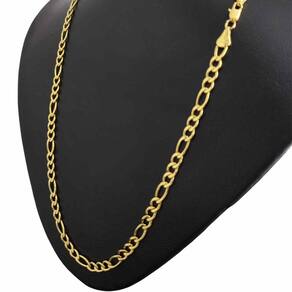 Corrente Cordão Banhado Ouro 18k 3X1 5MM - 60CM