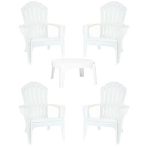 Conjunto 4 Poltronas Miami + Mesa Puket Área Externa Jardim