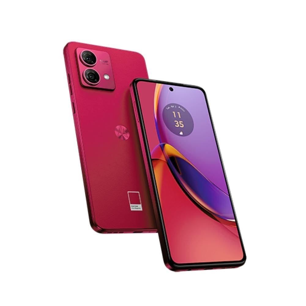 Smartphone Motorola Moto G84 5G 256GB 8GB RAM - Viva Magenta-Vegan Leather + Ubook - Livros Digitais - 327071