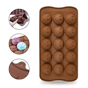 Forma de Silicone Sorriso Redondo Confeitaria Molde Multiuso