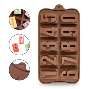 Forma de Silicone Números 0 a 9 Confeitaria Molde Multiuso