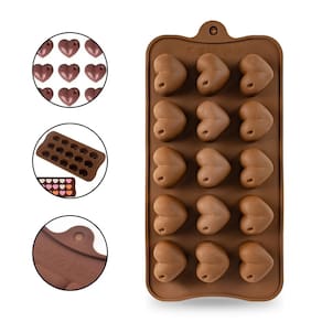 Forma de Silicone Coração Cereja Confeitaria Molde Multiuso