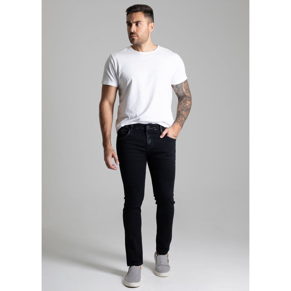 Calça Masculina Sarja Slim Sawary - 277916