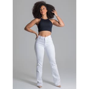 Calça Feminina Sarja Boot Cut Sawary Jeans
