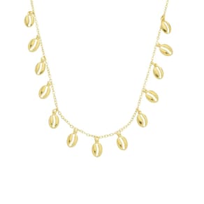 Colar Choker Mini Búzio - Banhado em Ouro 18k