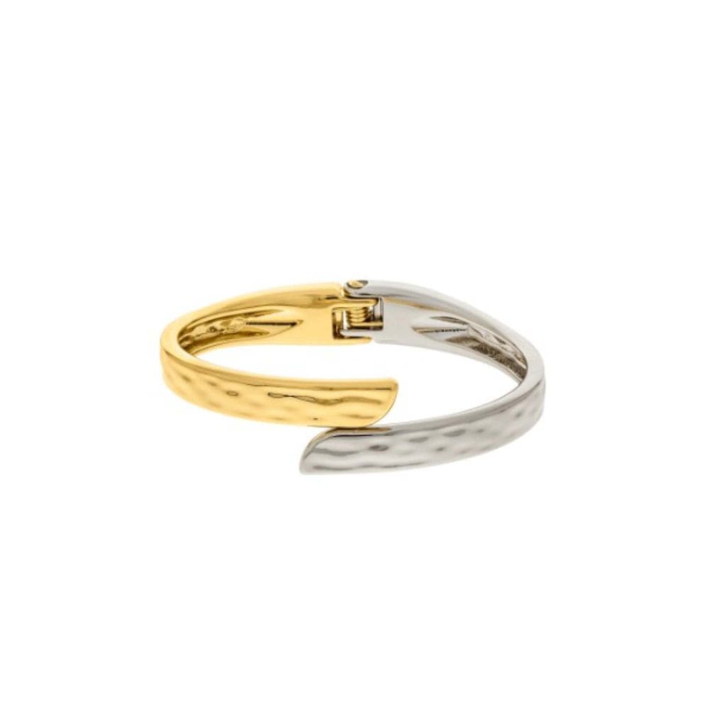 Bracelete Duo Orgânico - Banhado em Ouro e Prata