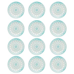 Prato Raso de Cerâmica Estampa Donna Mandala 24cm 12 Unidades - Biona 091079