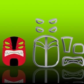 Cortador Ben 10 Quatro Braços Modular Tamanho 6cm