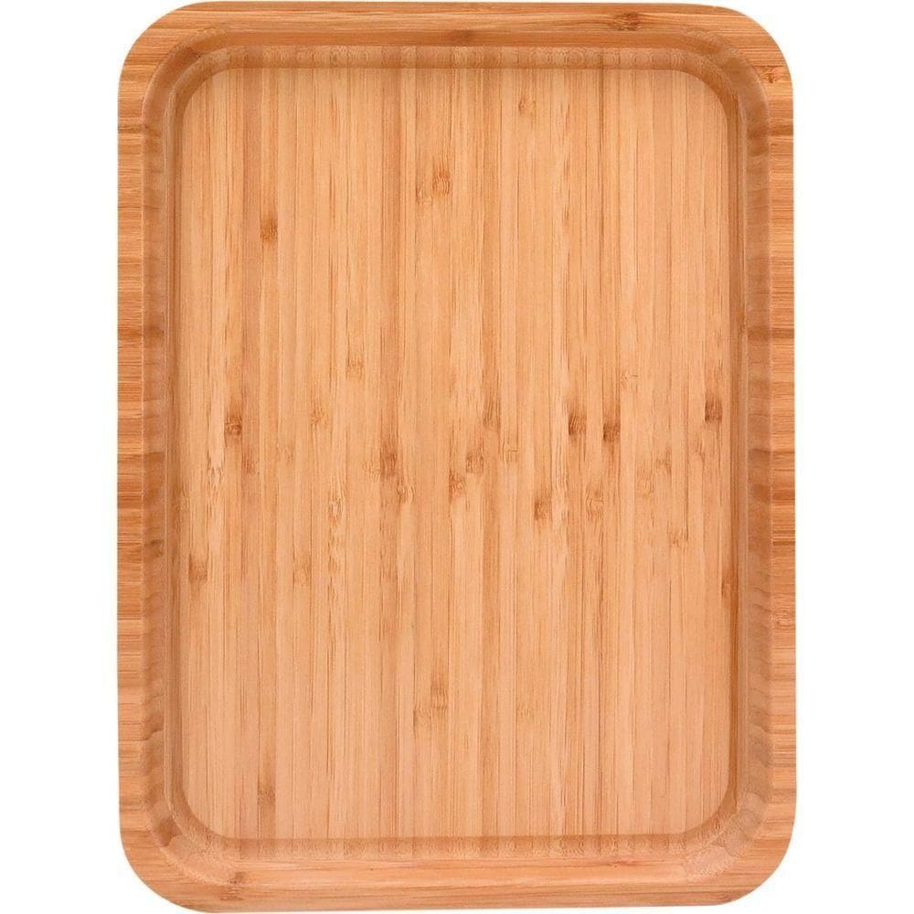 Table Bandeja 3X40X30Cm Bambu Natural