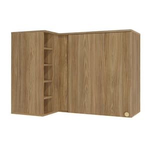 Armário Aéreo P/ Cozinha Canto Reto Botanic M636 C/ 1 Porta 98cm Nogueira - Kappesberg