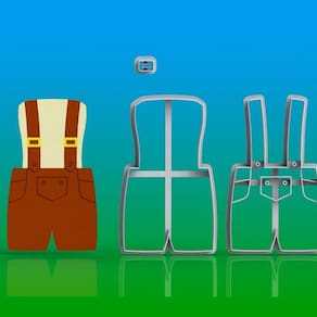 Cortador Bermuda Suspensório Oktober Alemão Modular Tamanho 10cm