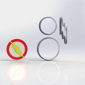 Cortador HeróIs Flash Modular Tamanho 3cm