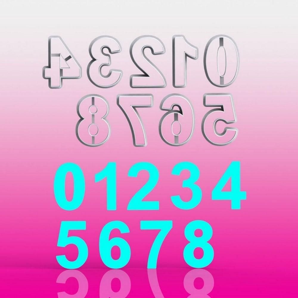 Cortador Números Mod 3 Tamanho 5cm