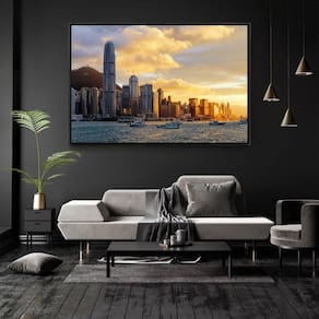 Quadro Decorativo Horizontal Abu Dhabi Com Moldura 80X120