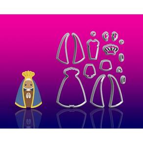 Cortador Santa Nossa Senhora Aparecida Cute Modular Tamanho 7cm