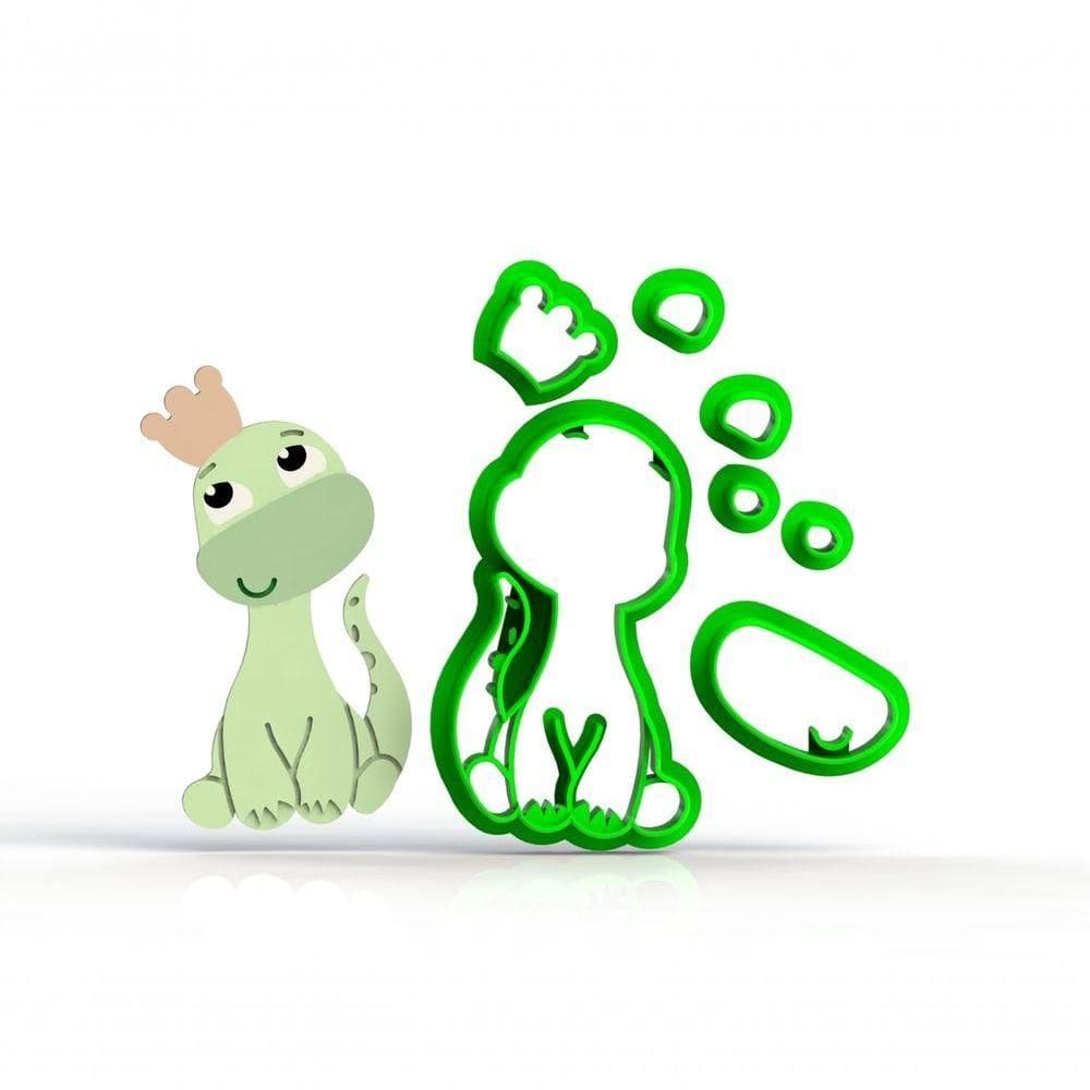 Cortador Dinossauros Baby - Mod 3 Tamanho 5 Cm