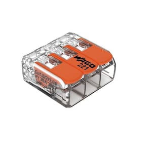 Conector Emenda Compacto Wago 221-613 - 3 Pólos Até 6mm²