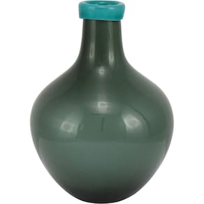 Cyan Garrafa Decorativo 29X20X20Cm Vidro Verde