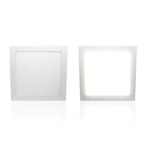 Painel Led 18w Taschibra Quadrado De Embutir Branco 3000k