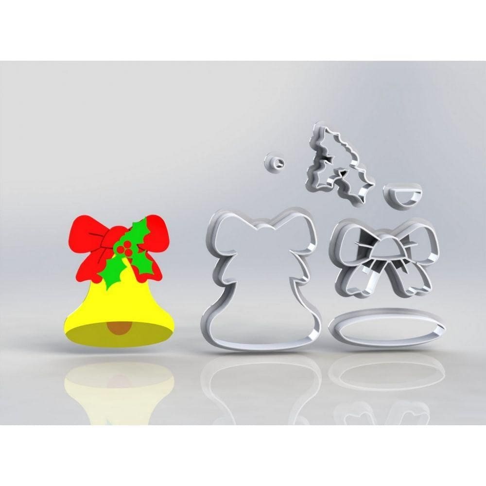 Cortador Natal Sino de Natal Modular Tamanho 6cm
