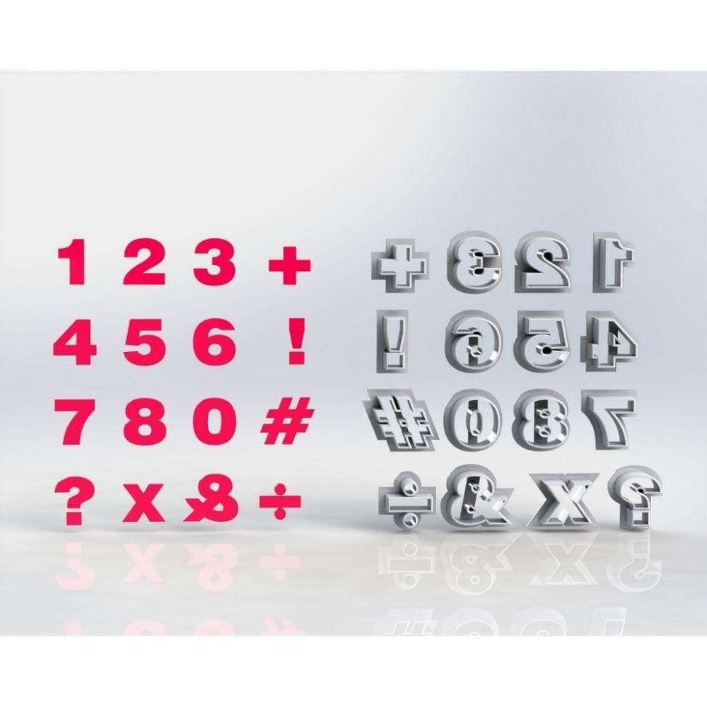 Cortador Números Mod 2 Tamanho 3cm