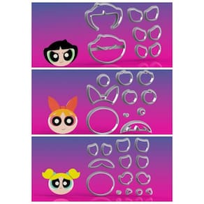 Cortador Kit Meninas Super Poderosas Tamanho 6cm