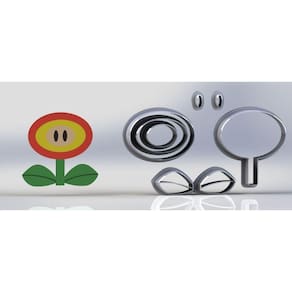 Cortador Super Mario - Flor De Fogo - Modular Tamanho 6 Cm