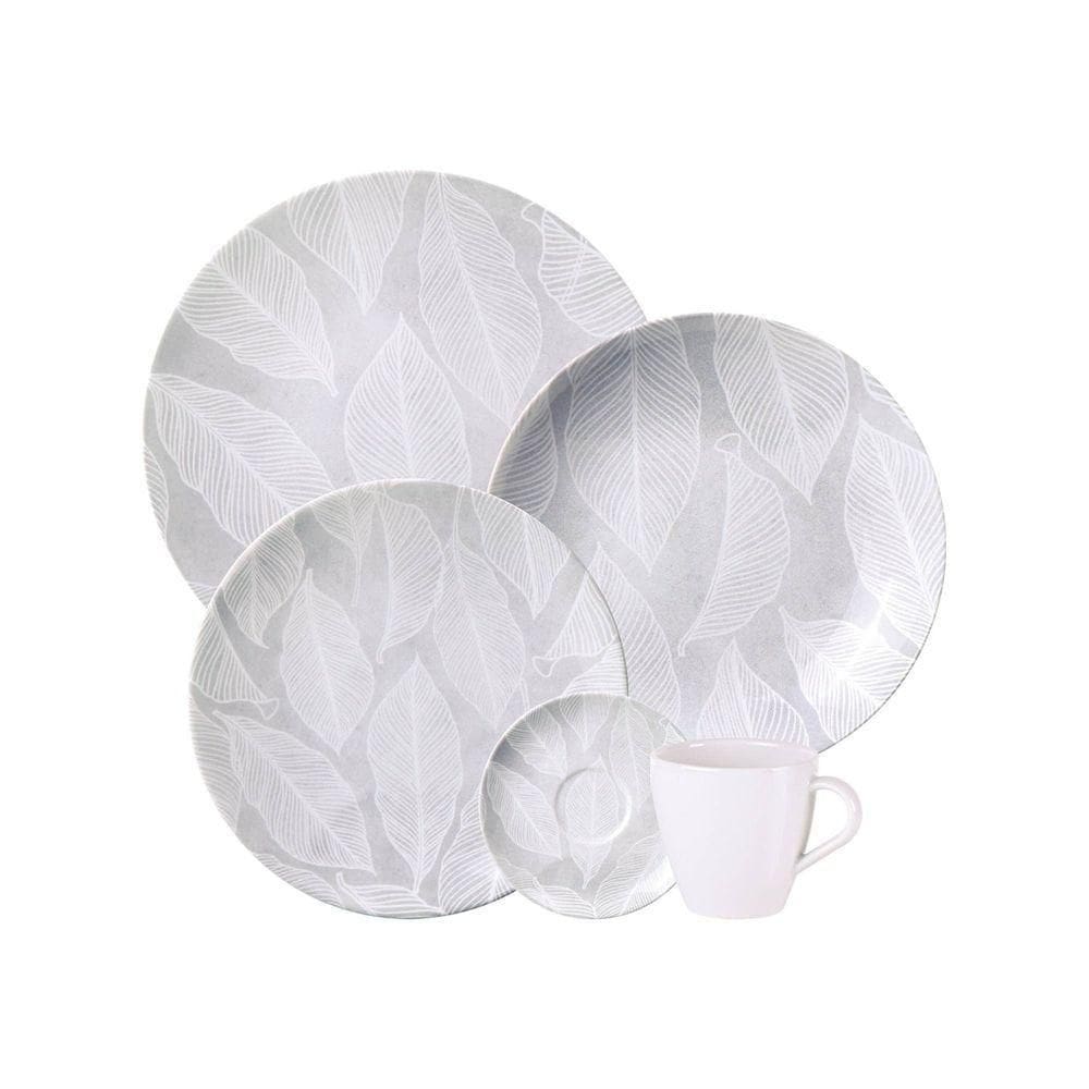 Aparelho De Jantar Tramontina Arbo Em Porcelana Decorada 20 Peças Tramontina