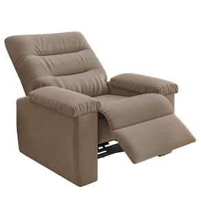 Poltrona do Papai Reclinável para Sala Besthouse Onix Pop Veludo Capuccino