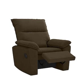 Poltrona do Papai Reclinável para Sala Besthouse Copenhagen Slim Veludo Tabaco
